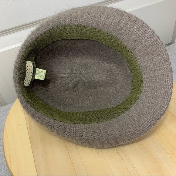 pins & Needles Tan Soft Minimalist Angora Wool Blend Fedora Knit Bucket Hat - Picture 9 of 13
